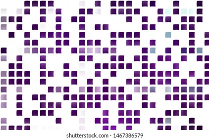 Light Purple vector template with crystals, rectangles. Decorative design in abstract style with rectangles. Best design for your ad, poster, banner.