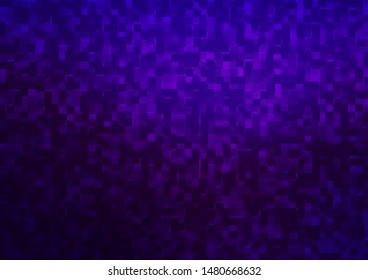 Light Purple vector template with crystals, rectangles. Glitter abstract illustration with rectangular shapes. Best design for your ad, poster, banner.