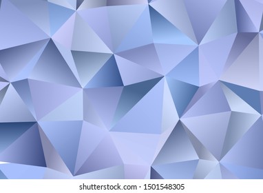 Light Purple vector template with crystals, triangles. Modern abstract illustration with colorful triangles. Modern template for landing page.