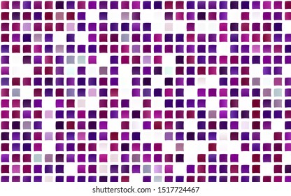 Light Purple vector template with crystals, rectangles. Modern abstract illustration with colorful rectangles. The template can be used as a background.