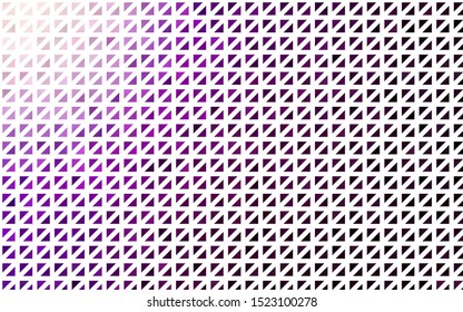 Light Purple vector template with crystals, triangles. Illustration with set of colorful triangles. Best design for your ad, poster, banner.