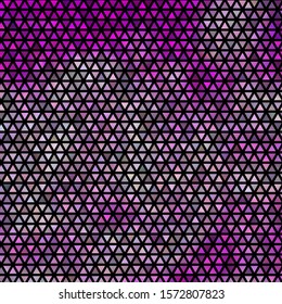 Light Purple vector template with crystals, triangles. Modern abstract illustration with colorful triangles. Design for your promotions.