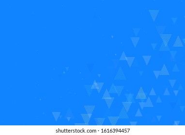 Light Purple vector template with crystals, circles. Decorative design in abstract style with lines, dots. Pattern for websites.