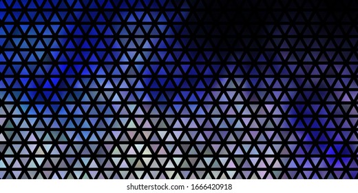 Light Purple vector template with crystals, triangles. Abstract gradient illustration with triangles. Template for landing pages.