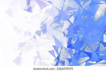 Light Purple vector template with crystals, triangles. Abstract gradient illustration with triangles. Modern template for landing page.