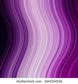 Light Purple vector template with curved lines. Colorful illustration in circular style with lines. Pattern for websites, landing pages.