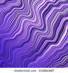 Light Purple vector template with curved lines. Colorful geometric sample with gradient curves.  Pattern for busines booklets, leaflets