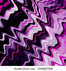 Light Purple vector template with curved lines. Illustration in halftone style with gradient curves. Pattern for busines booklets, leaflets