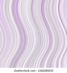 Light Purple vector template with curved lines. Abstract illustration with bandy gradient lines. Pattern for ads, commercials.