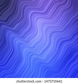 Light Purple vector template with curves. Colorful illustration, which consists of curves. Pattern for booklets, leaflets.