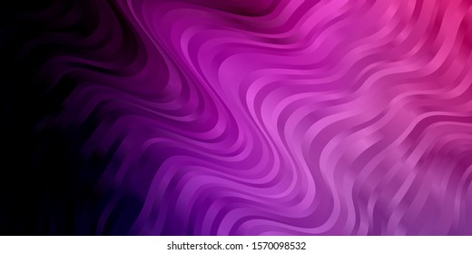 Light Purple vector template with curves. Colorful illustration, which consists of curves. Pattern for websites, landing pages.
