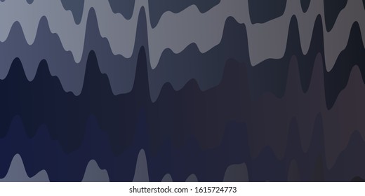 Light Purple vector template with curves. Colorful illustration in abstract style with bent lines. Template for your UI design.