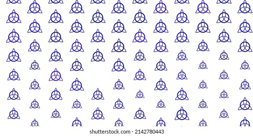 Light Purple vector template with esoteric signs. Abstract illustration with gothic gradient shapes. Simple design for occult depiction.