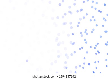 Light Purple vector template with ice snowflakes. Colorful decorative design in xmas style with snow. Pattern for new year ad, booklets.