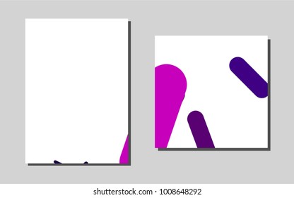 Light Purple vector template for landing pages. Blurred decorative design in abstract style with textbox. Beautiful design for cover of notepads. 