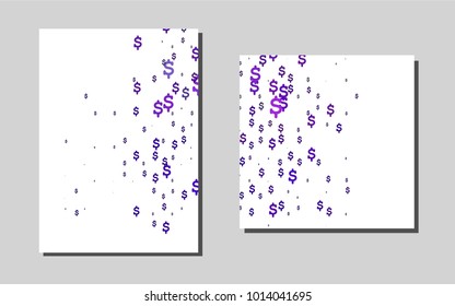 Light Purple vector template for landing pages. Web interface on abstract background with colorful gradient. Pattern for ads, leaflets, labels of your business.