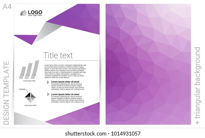Light Purple vector  template for landing pages. Abstract booklet on colored background with gradient. New design for a poster, banner of your website.