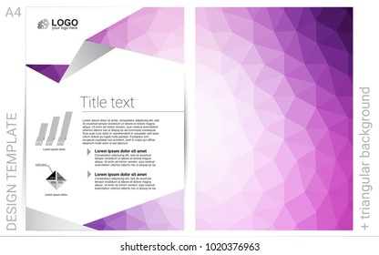 Light Purple vector  template for landing pages. Web interface on abstract background with colorful gradient. New design for a poster, banner of your website.