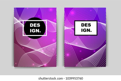 Light Purple vector template for landing pages. Glitter abstract design concept with text box. Pattern for beautiful business cards, folders.