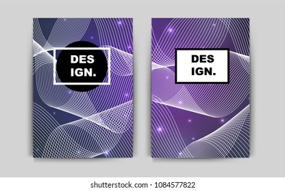 Light Purple vector template for landing pages. Abstract booklet on colored background with gradient. Beautiful design for cover of notepads.