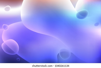Light Purple vector template with lava shapes. A completely new color illustration in memphis style. The template for cell phone backgrounds.