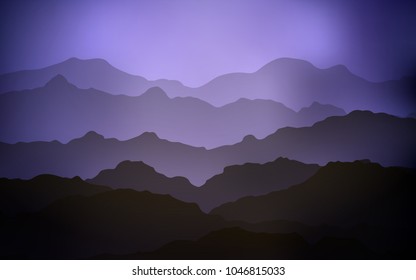 Light Purple vector template with lava shapes. Geometric illustration in mountain style with gradient.  The best blurred design for your business.