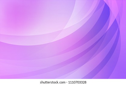 Light Purple vector template with lava shapes. Colorful abstract illustration with gradient lines. The template for cell phone backgrounds.