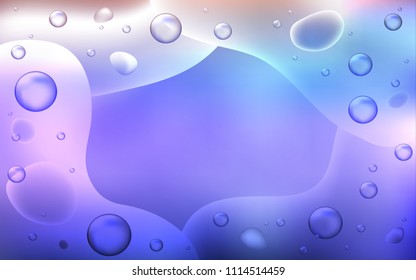 Light Purple vector template with lava shapes. Brand-new colored illustration in memphis style with gradient. New composition for your brand book.