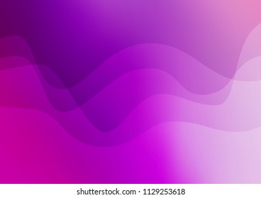 Light Purple vector template with lava shapes. Creative geometric illustration in marble style with gradient. The elegant pattern for brand book.