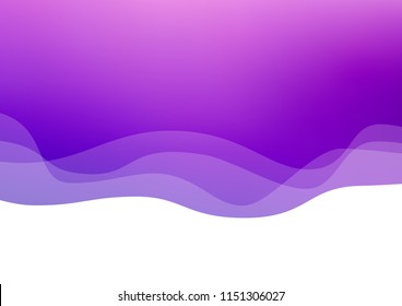 Light Purple vector template with lava shapes. A sample with blurred bubble shapes. The best blurred design for your business.