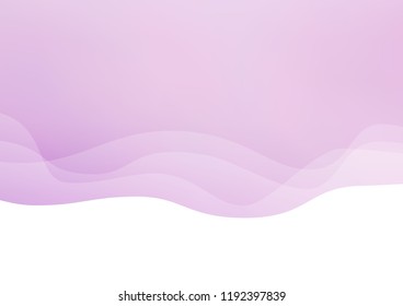 Light Purple vector template with lava shapes. A vague circumflex abstract illustration with gradient. Pattern for your business design.