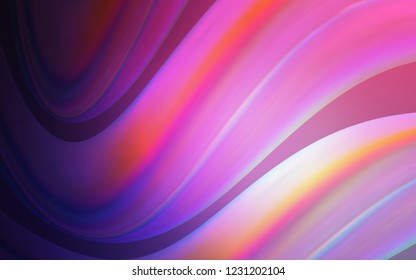 Light Purple vector template with lava shapes. Colorful illustration in abstract marble style with gradient. Marble design for your web site.