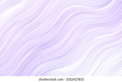 Light Purple vector template with lines, ovals. A vague circumflex abstract illustration with gradient. Brand-new design for your ads, poster, banner.