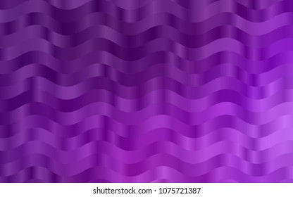 Light Purple vector template with lines, ovals. Colorful abstract illustration with gradient lines. New composition for your brand book.