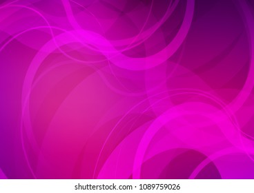 Light Purple vector template with lines, ovals. Colorful illustration in abstract marble style with gradient. A completely new marble design for your business.