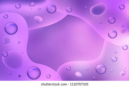 Light Purple vector template with lines, ovals. Modern gradient abstract illustration with bandy lines. A completely new template for your business design.