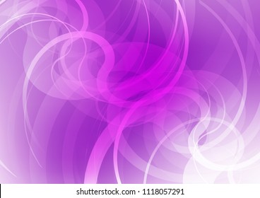 Light Purple vector template with lines, ovals. Modern gradient abstract illustration with bandy lines. Brand new design for your ads, poster, banner.