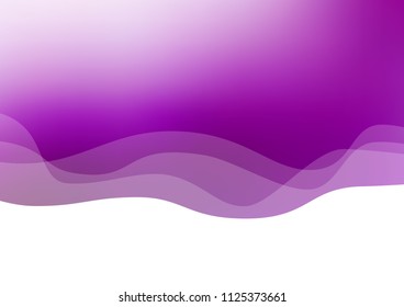 Light Purple vector template with lines, ovals. Creative illustration in halftone marble style with gradient. The elegant pattern for brand book.