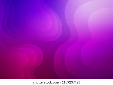 Light Purple vector template with lines, ovals. A completely new color illustration in marble style. A completely new template for your business design.