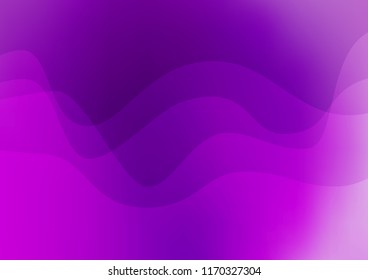 Light Purple vector template with lines, ovals. Geometric illustration in marble style with gradient.  New composition for your brand book.