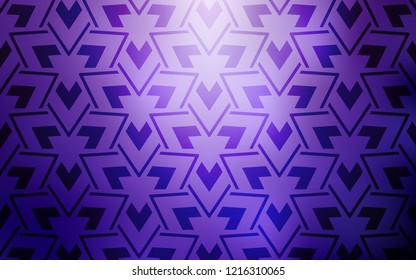 Light Purple vector template with lines, triangles. Glitter abstract illustration with triangular shapes. Modern template for landing page.
