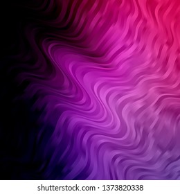 Light Purple vector template with lines. Gradient illustration in simple style with bows. Pattern for booklets, leaflets.