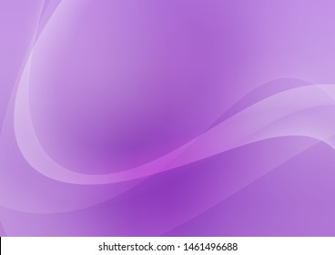 Light Purple vector template with lines, ovals. A vague circumflex abstract illustration with gradient. A completely new template for your business design.