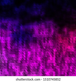 Light Purple vector template with lines, triangles. Illustration with colorful gradient triangles. Pattern for commercials.