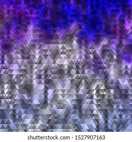 Light Purple vector template with lines, triangles. Abstract gradient design with colorful triangles. Best design for posters, banners.
