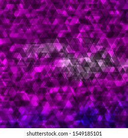 Light Purple vector template with lines, triangles. Illustration with colorful gradient triangles. Best design for posters, banners.