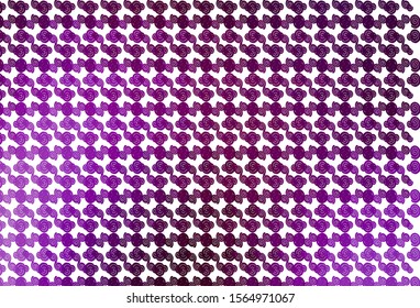 Light Purple vector template with lines, ovals. A completely new color illustration in marble style. Textured wave pattern for backgrounds.