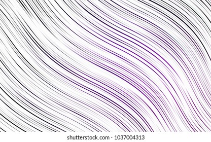 Light Purple vector template with liquid shapes. Shining illustration, which consist of blurred lines, circles. Textured wave pattern for backgrounds.