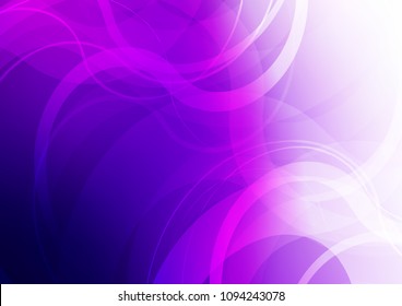 Light Purple vector template with liquid shapes. Modern gradient abstract illustration with bandy lines. Textured wave pattern for backgrounds.