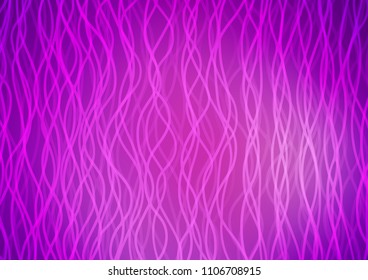 Light Purple vector template with liquid shapes. Glitter abstract illustration with wry lines. A completely new template for your business design.
